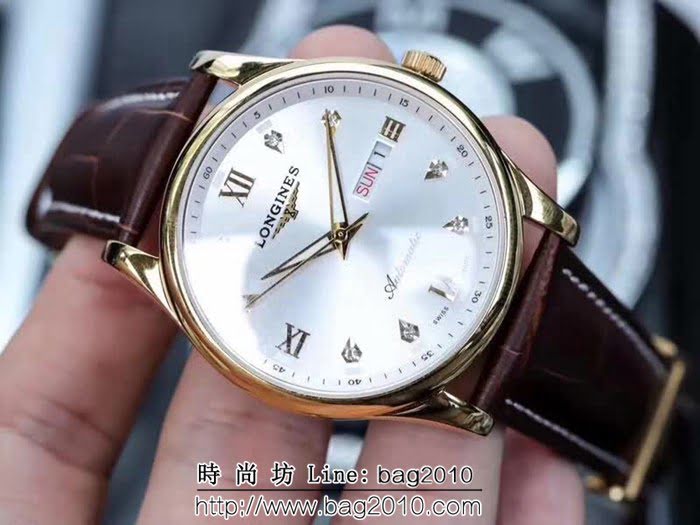 LONGINES浪琴 2018全新名匠系列雙曆男士機械腕表 WSS1827